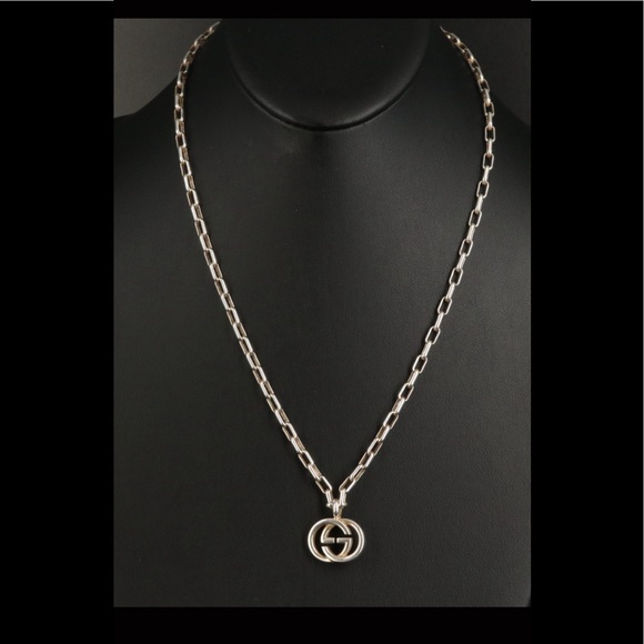 Gucci sterling silver pendent made in Italy.